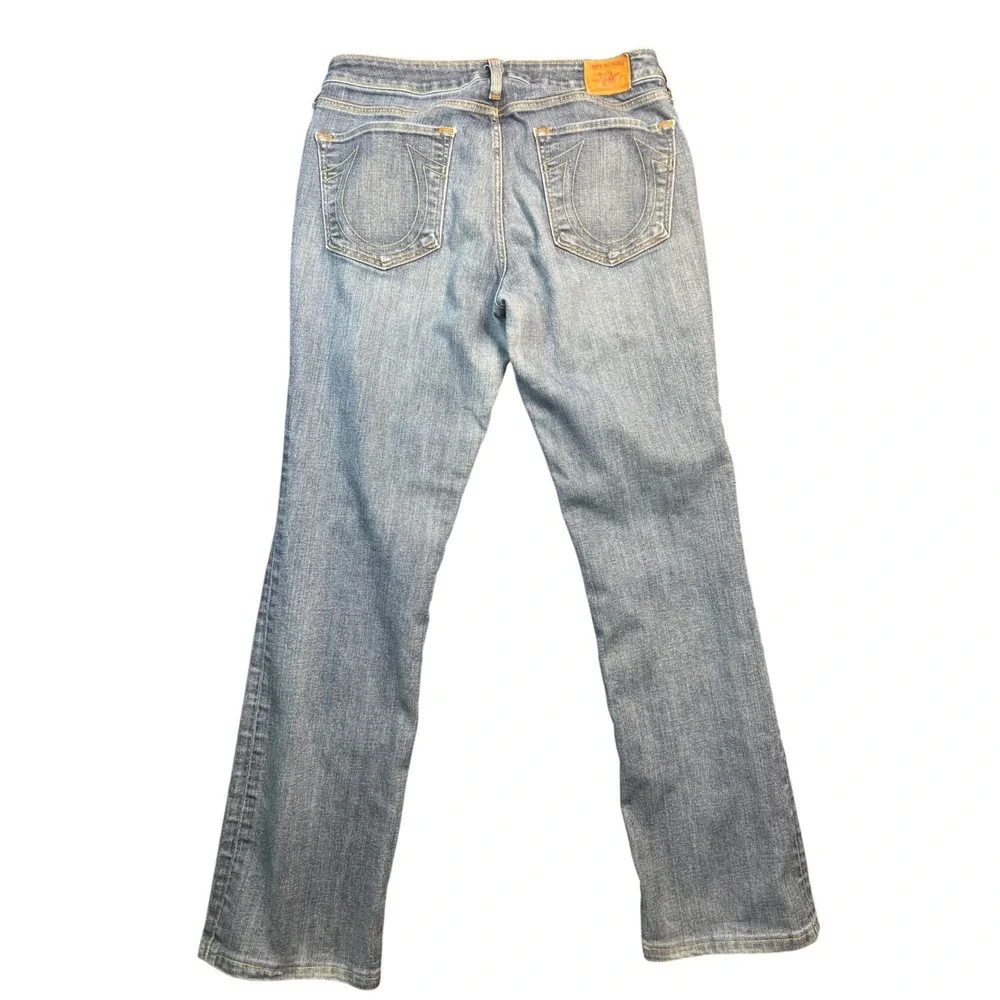 True Religion Tony Jeans Mens 30 Made in USA Medium Wash Straight Denim‎